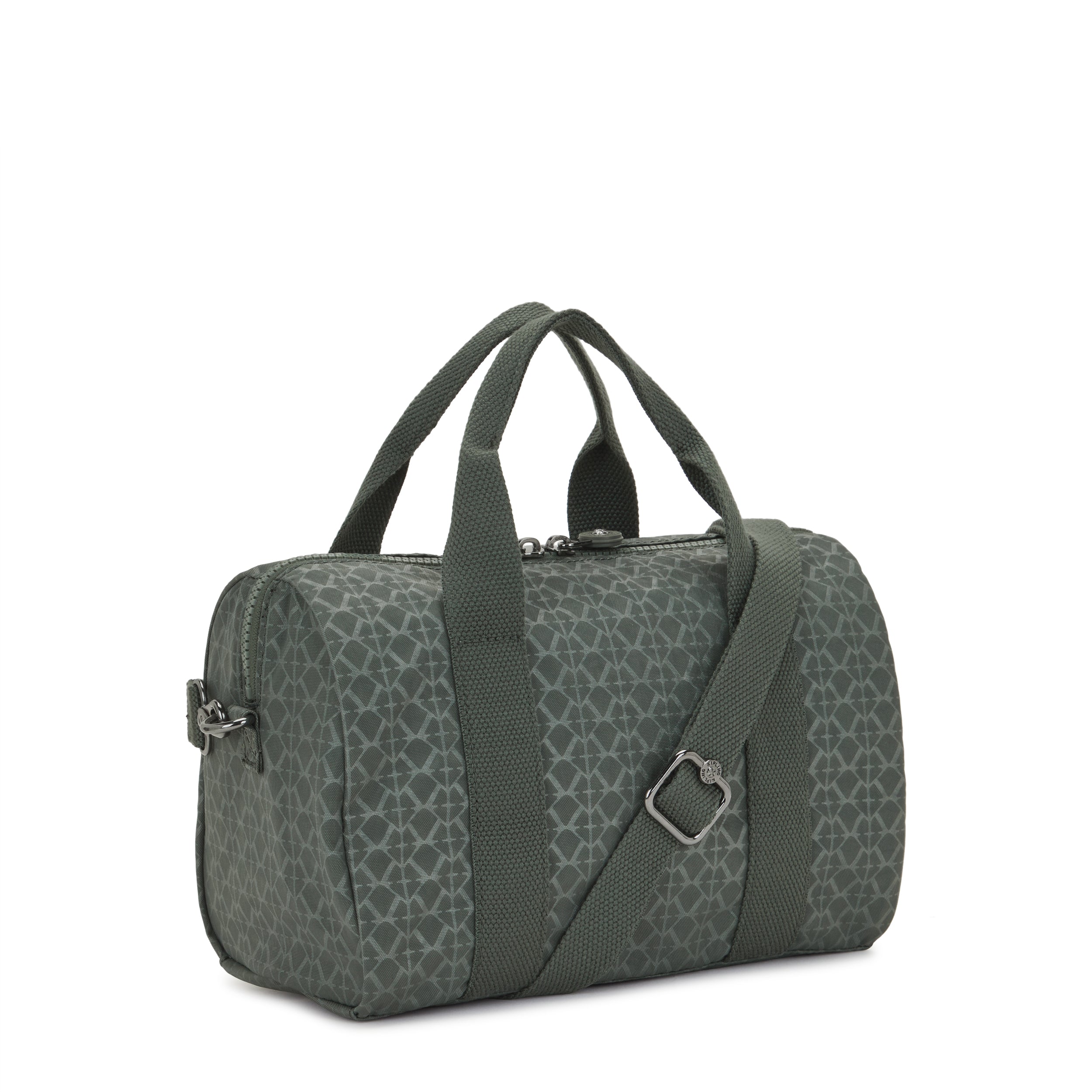 

Kipling Medium Handbag (With Detachable Shoulderstrap) Female Sign Green Embosse Bina M