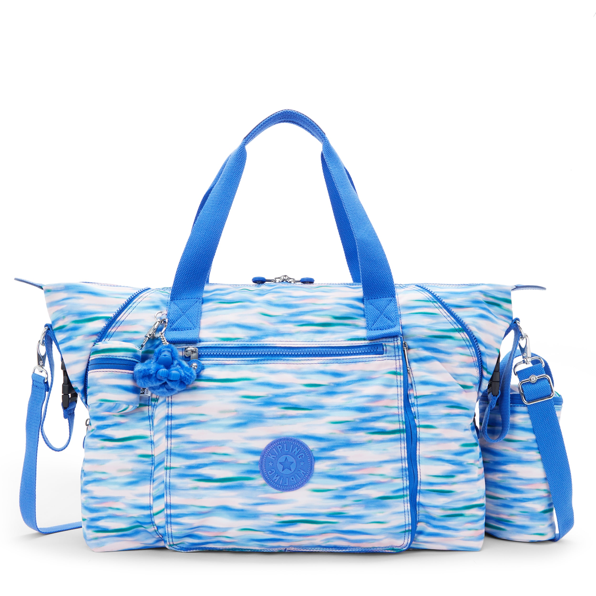 

KIPLING Large babybag (with changing mat) Female Diluted Blue Art M Baby Bag