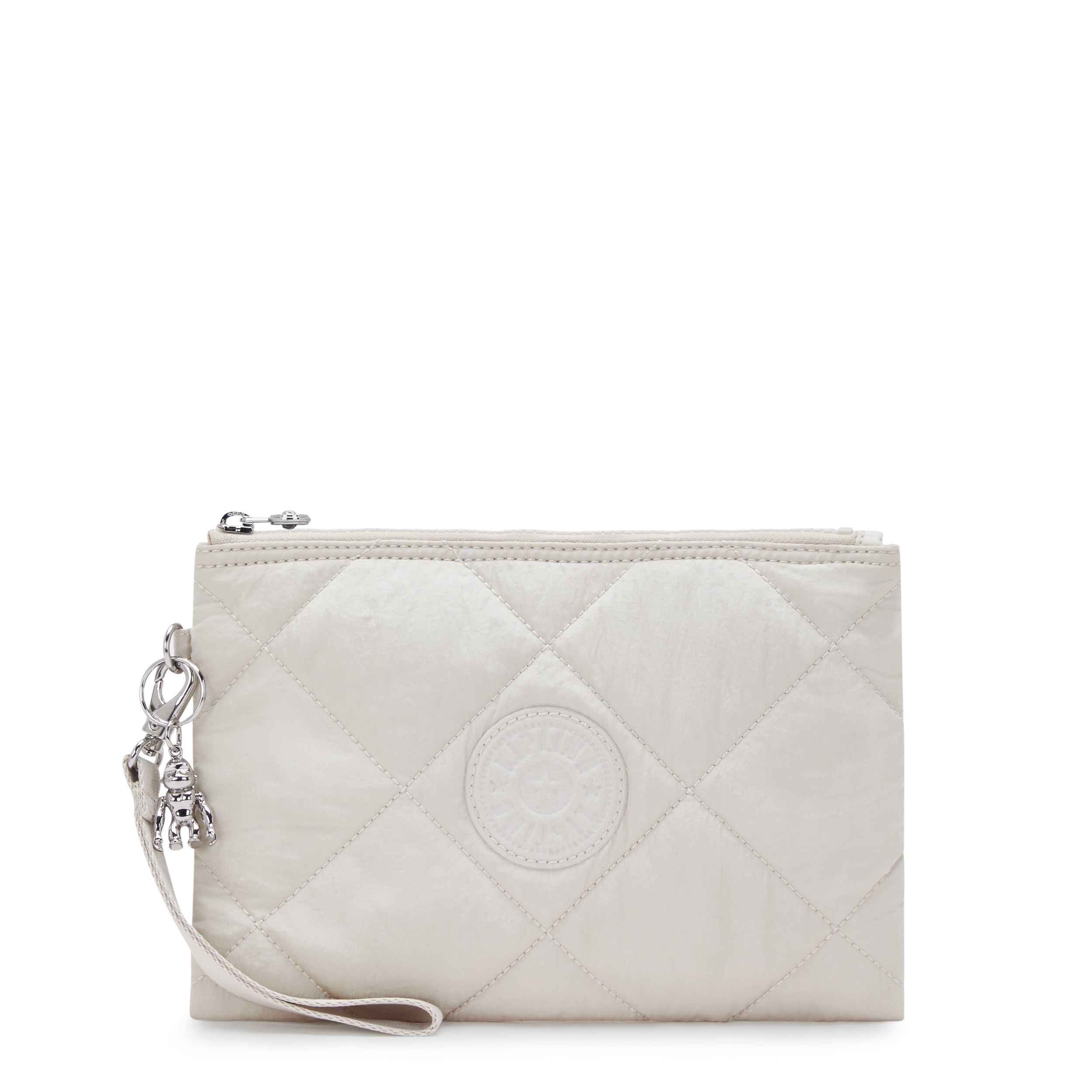 

KIPLING Large Flat Pouch (with wristlet) Female Airy Beige Ql Fancy