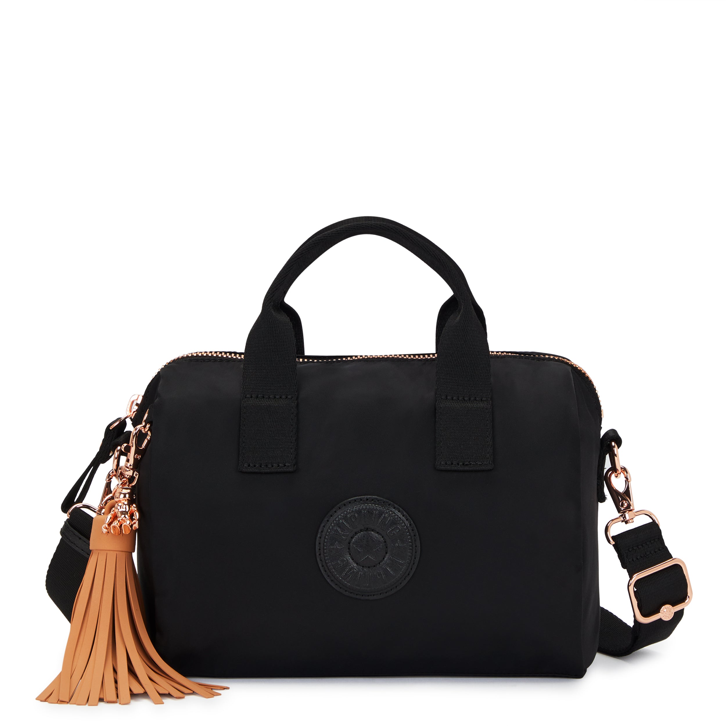 

Kipling Medium Handbag (With Detachable Shoulderstrap) Female Rose Black Bina M, Default title