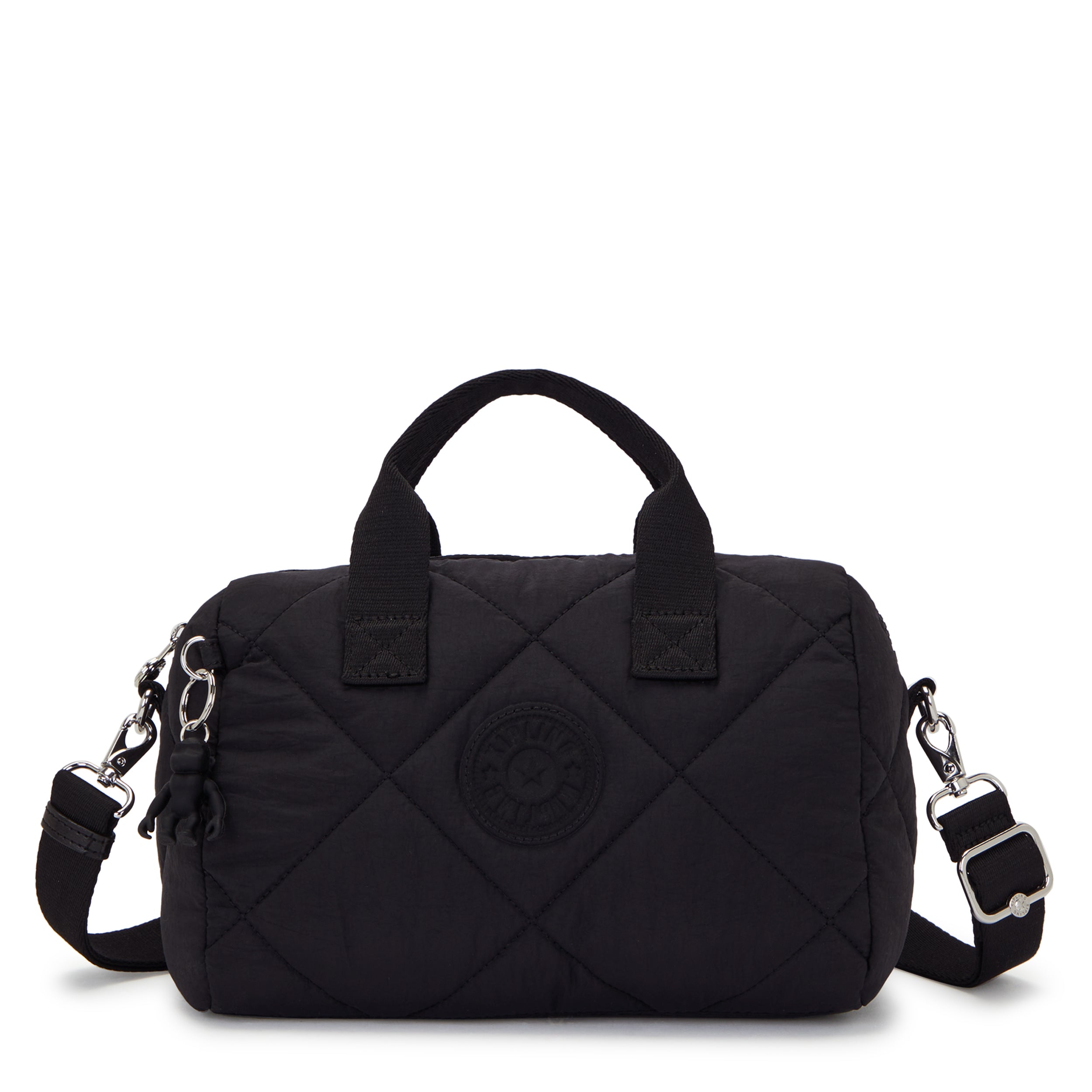 

Kipling Medium Handbag (With Detachable Shoulderstrap) Female Cosmic Black Quilt Bina M, Default title