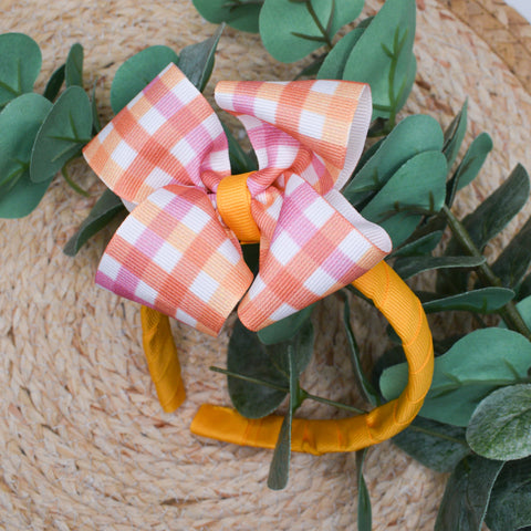 Grosgrain ribbon headband bow tutorial DIY