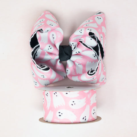 adorable pink ghost ribbon