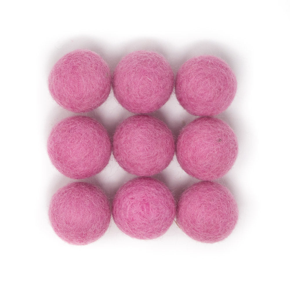 Felt Balls - Heavenly Pink