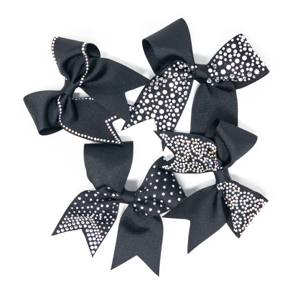 Dense Scattered Multi Size Stone - Rhinestone Strips For Cheer Bows - Ready  To Press - DIY