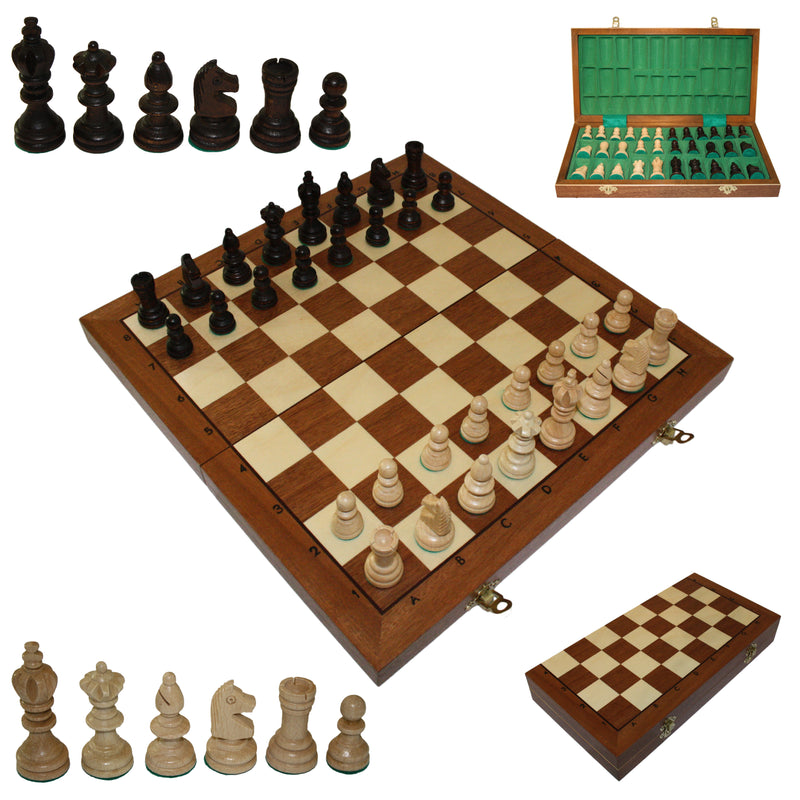 Peradix Magnetisch Schachspiel aus Holz - Klappbares Schachbrett 30x30cm mit  2 Königin-Stücken - Schach für Erwachsene und Kinder Weihnachten und  Neujahr: : Spielzeug