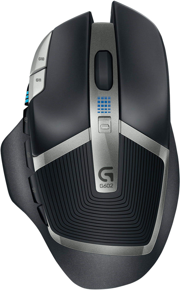 Logitech G602 Lag-Free Wireless Gaming Mouse - 11 Programmable Buttons, Up to 2500 DPI