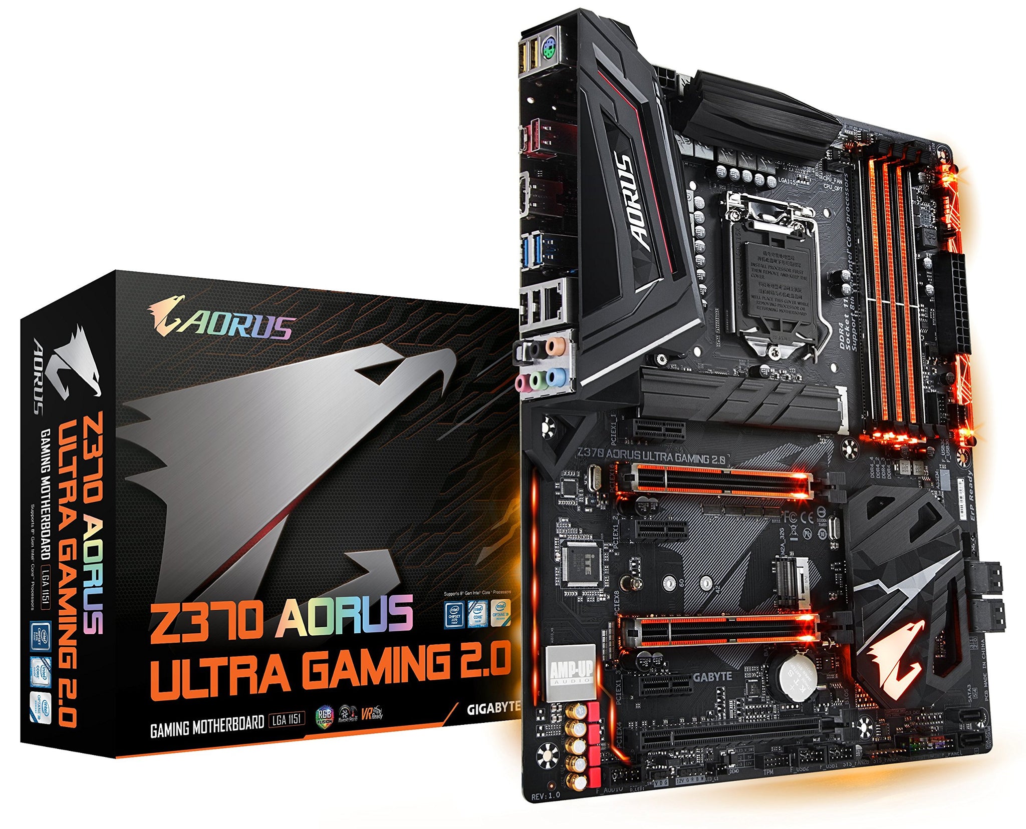 Gigabyte Z370 Aorus Ultra Gaming 2 0 Intel Lga1151 Atx 2xm 2 Front Onedealoutlet Featured Deals