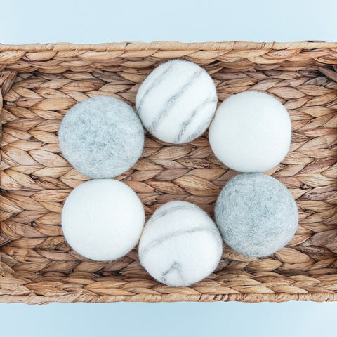 Eco-friendly and reusable wool dryer balls from Coco Stripes