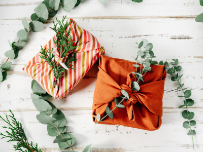 Furoshiki Gift wrapping image from Canva