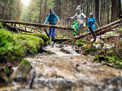 Kids playing in nature image from Canva