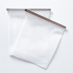 Gallon-size reusable silicone food bags