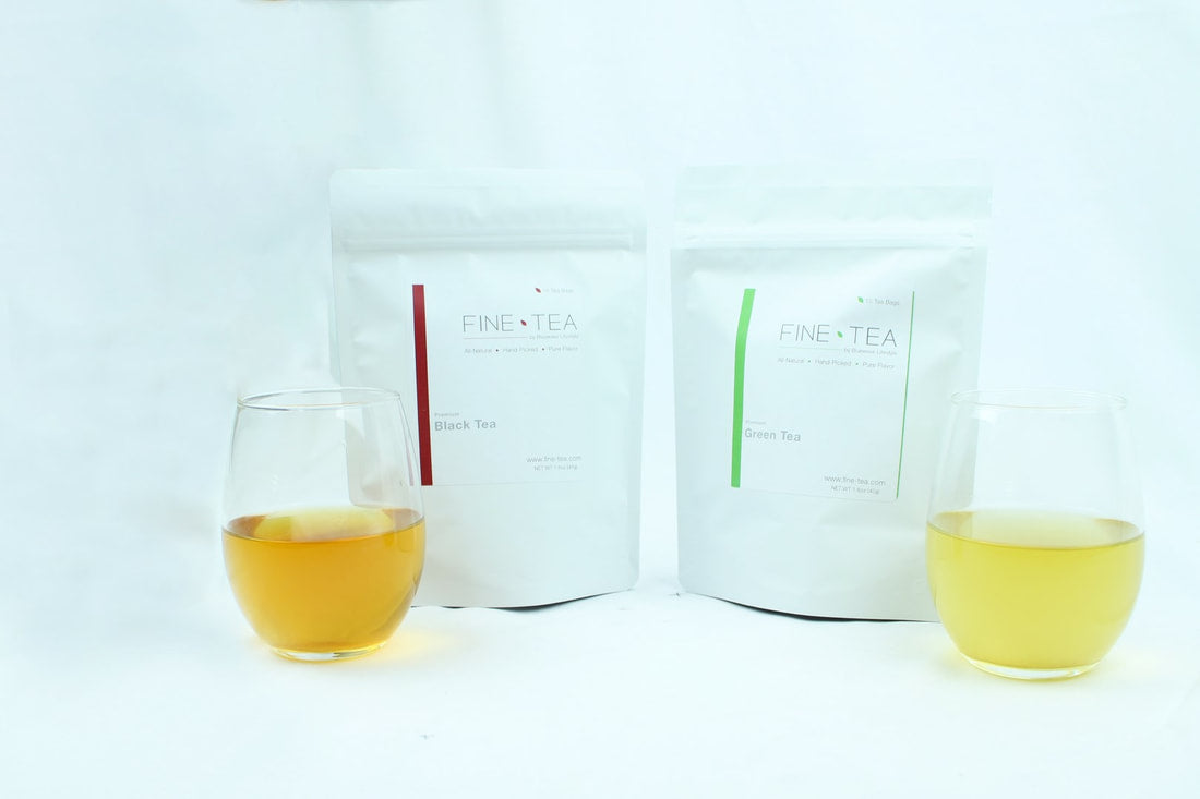 artisan green and black tea