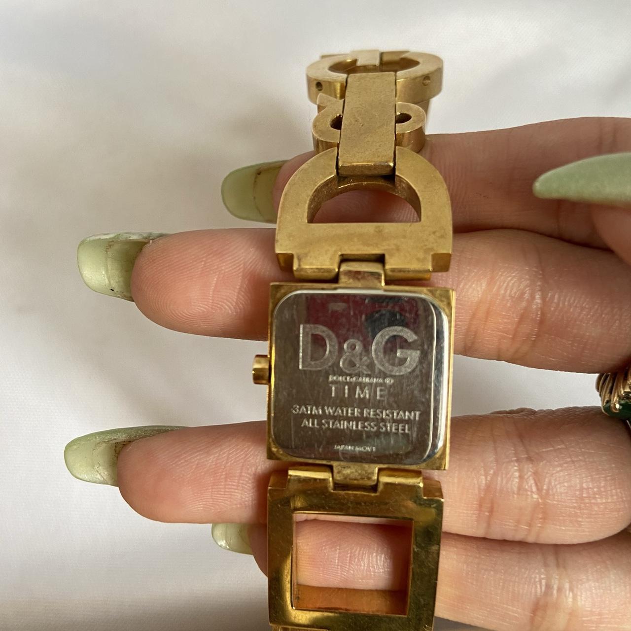 Authentic Gold Vintage Dolce and Gabbana “D & G” diamanté watch/ Brace –  Dior Connoisseur