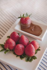 what is CBD chocolate: strawberries