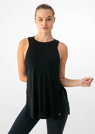 Elevate Lounge Long Tank Black FINAL SALE – LC