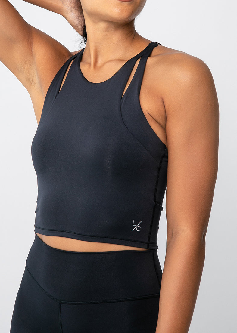 Elevate Touch Longline Bra Navy – LC