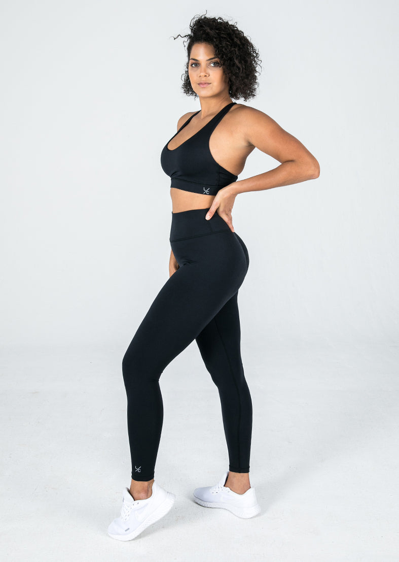 Physio.Fit.Co Khaki Extra Scrunch Bum Leggings & Luxe Crop Set