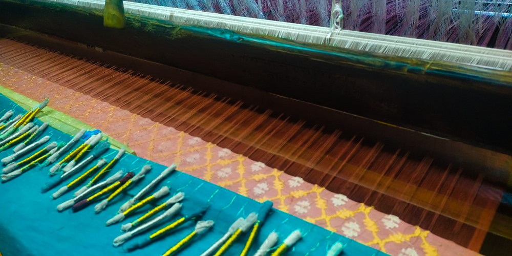 Uppada Sarees - Jamdani Weaving Technique