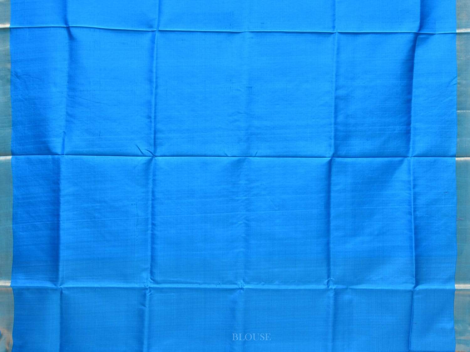 Blue Uppada Silk Handloom Saree With Jungla Pallu Design U1684