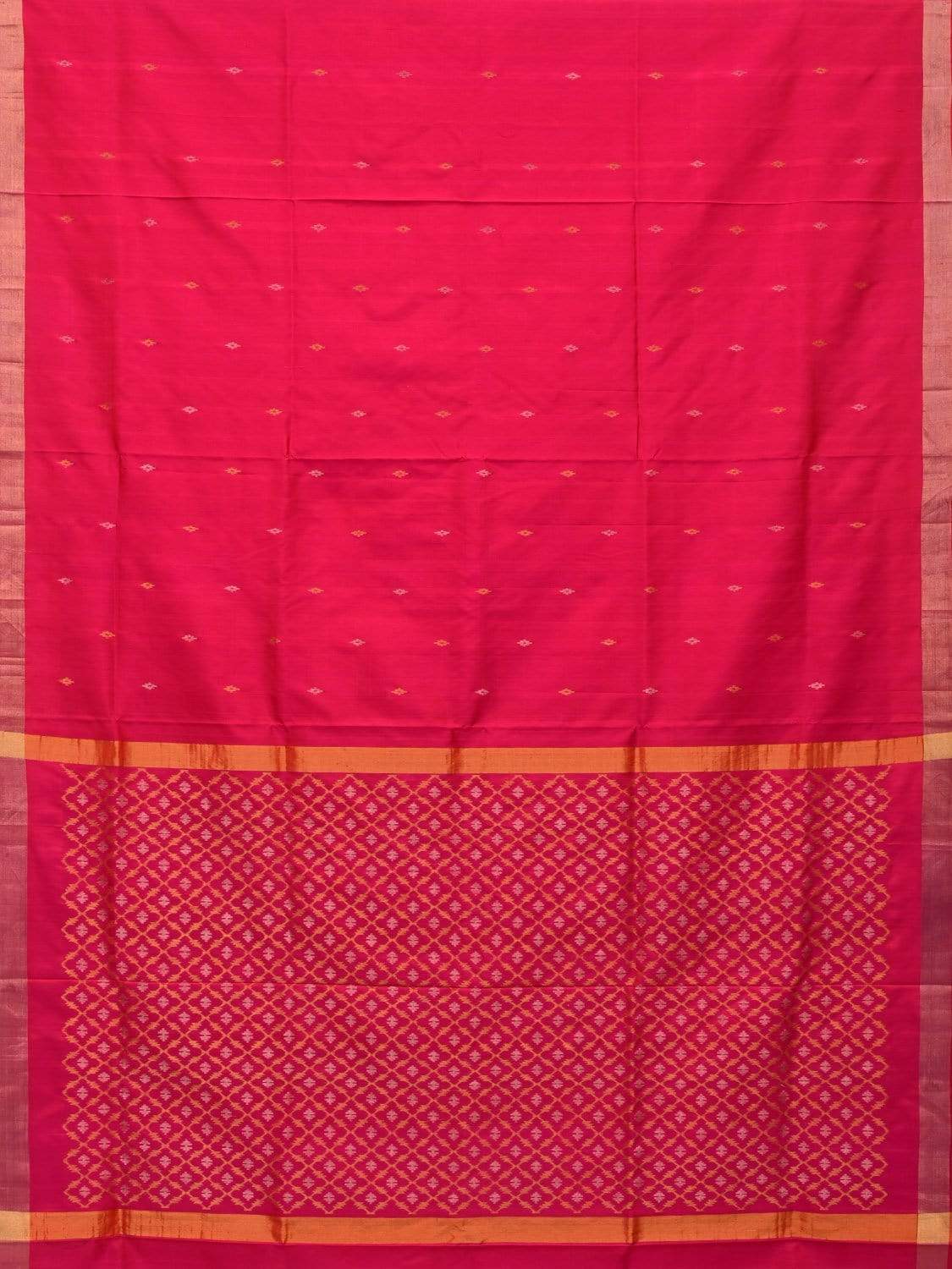 Pink Uppada Silk Handloom Saree With Jamdani Pallu Design U1669