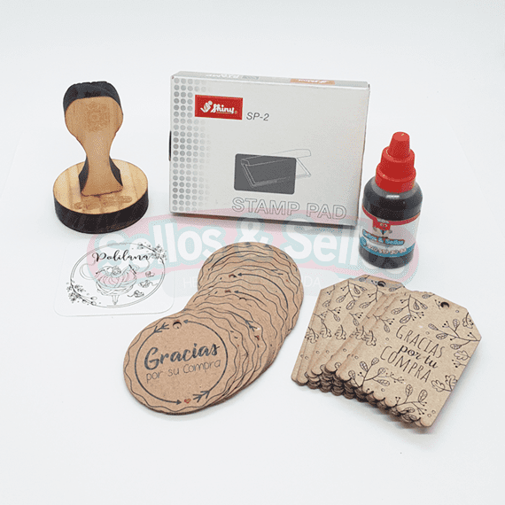 Sello Personalizados 8x5 Cm Almohadilla Y Tinta 25ml