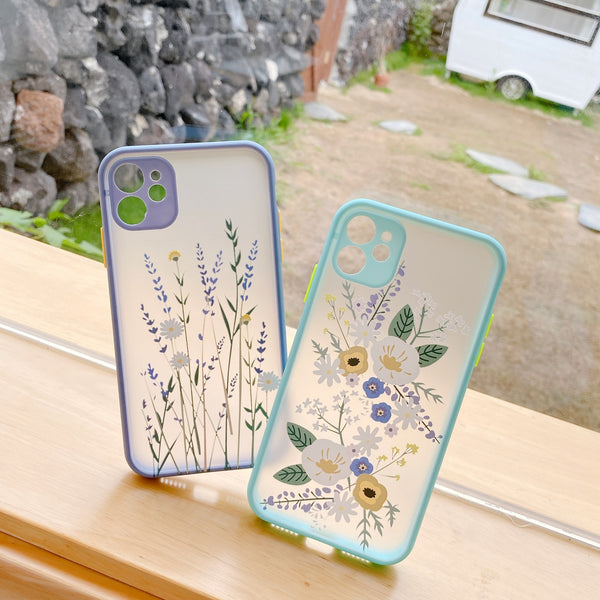 ガーリーなやさしい花柄 2色 半透明 Iphoneケース スピード配送 Magnolia Trend Store
