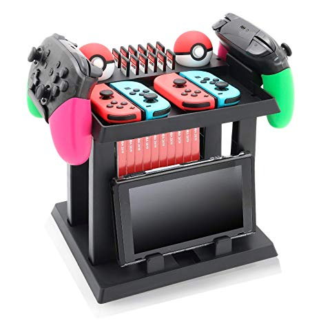 Nintendo Switch stand for games controllers and pokeballs