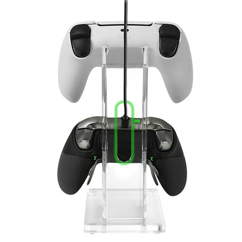 clear dual universal controller stand for gaming