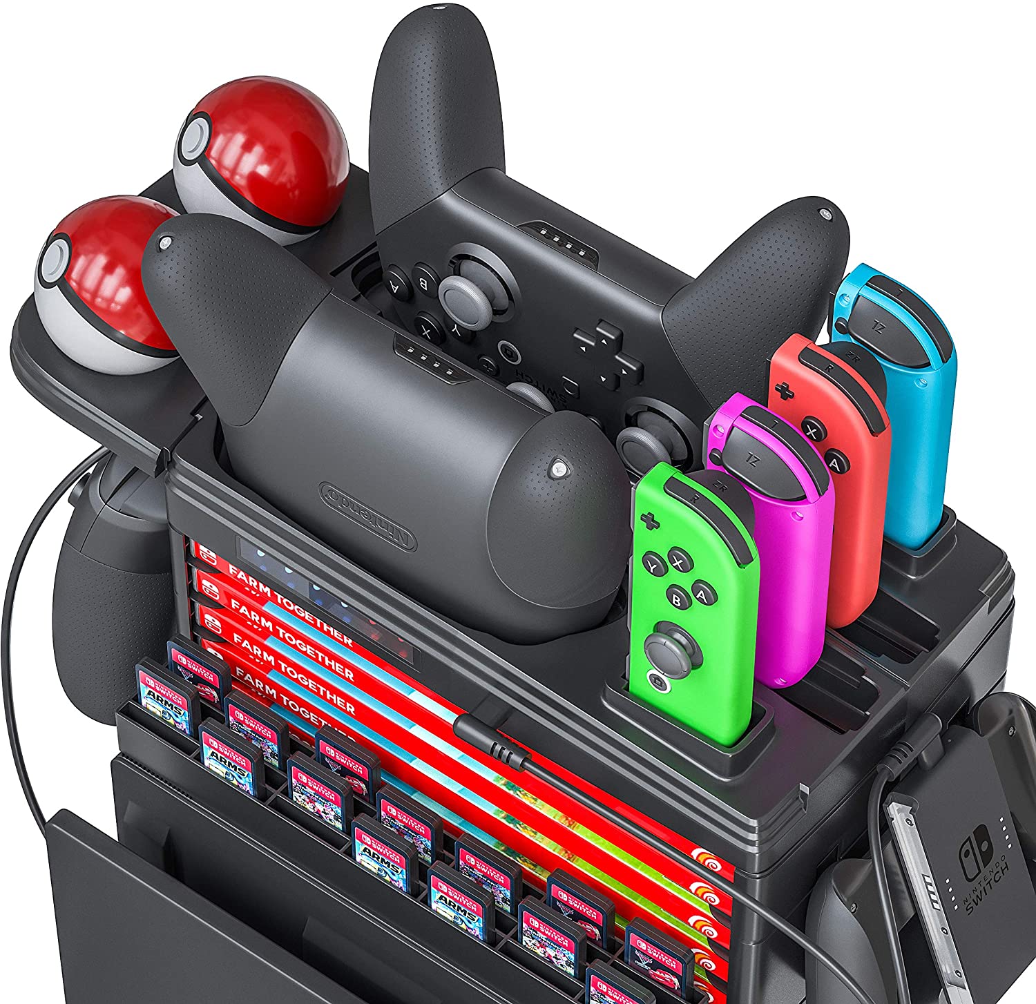 nintendo switch game storage stand