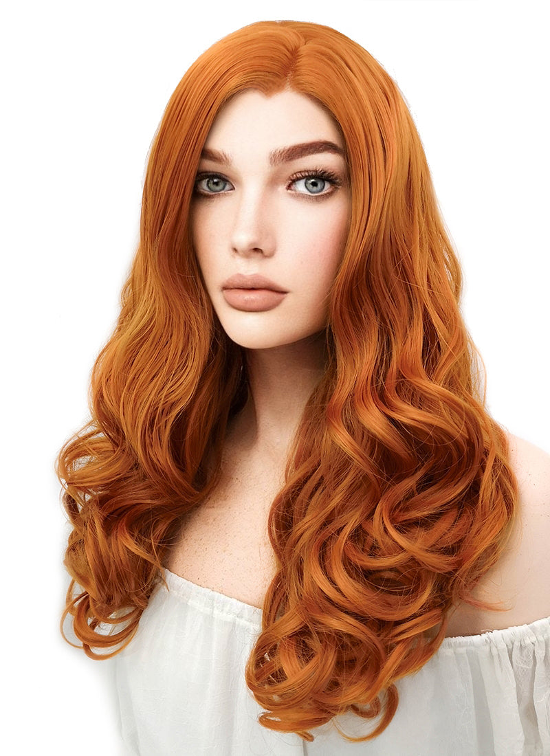 red orange wig