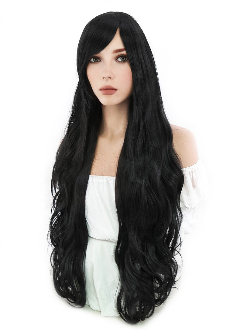 long black cosplay wig