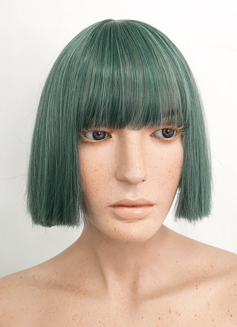 short green cosplay wig