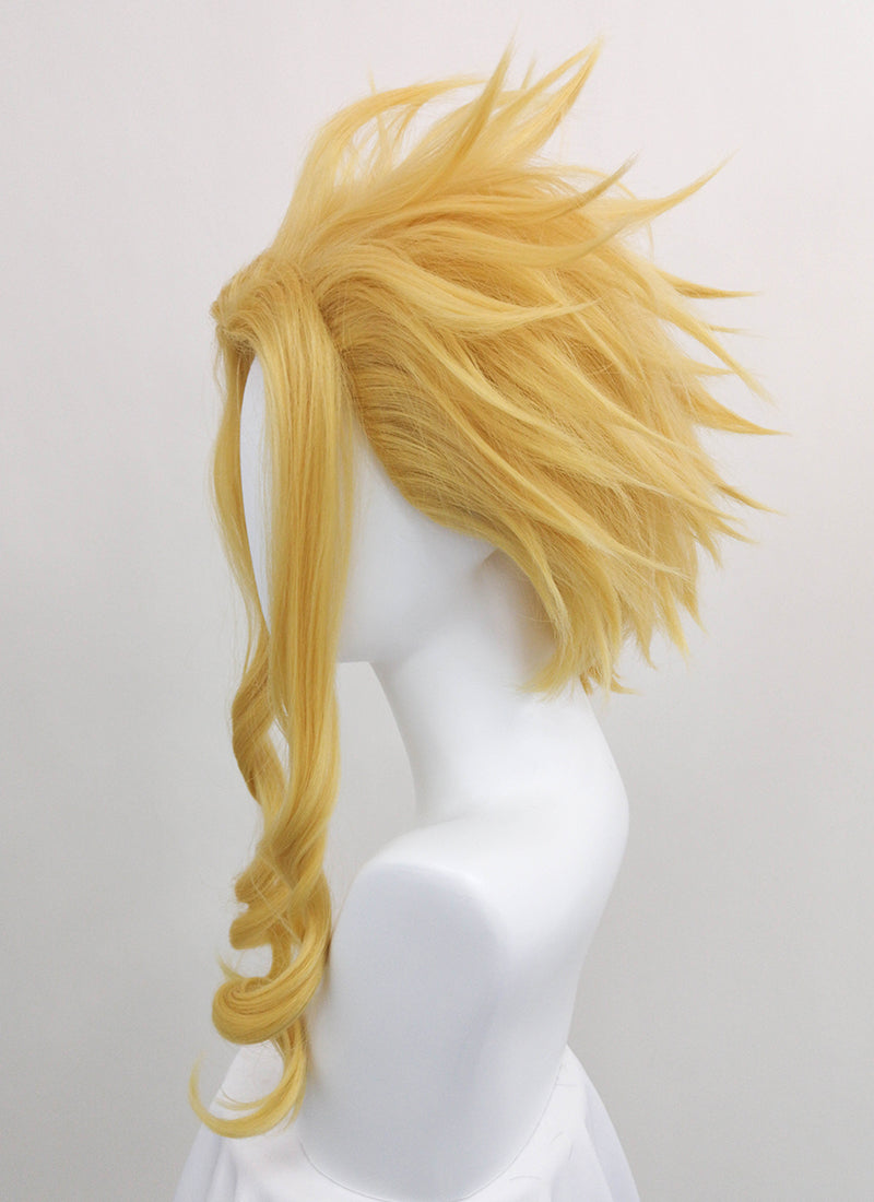 My Hero Academia All Might Short Wavy Blonde Anime Cosplay Wig Zb242