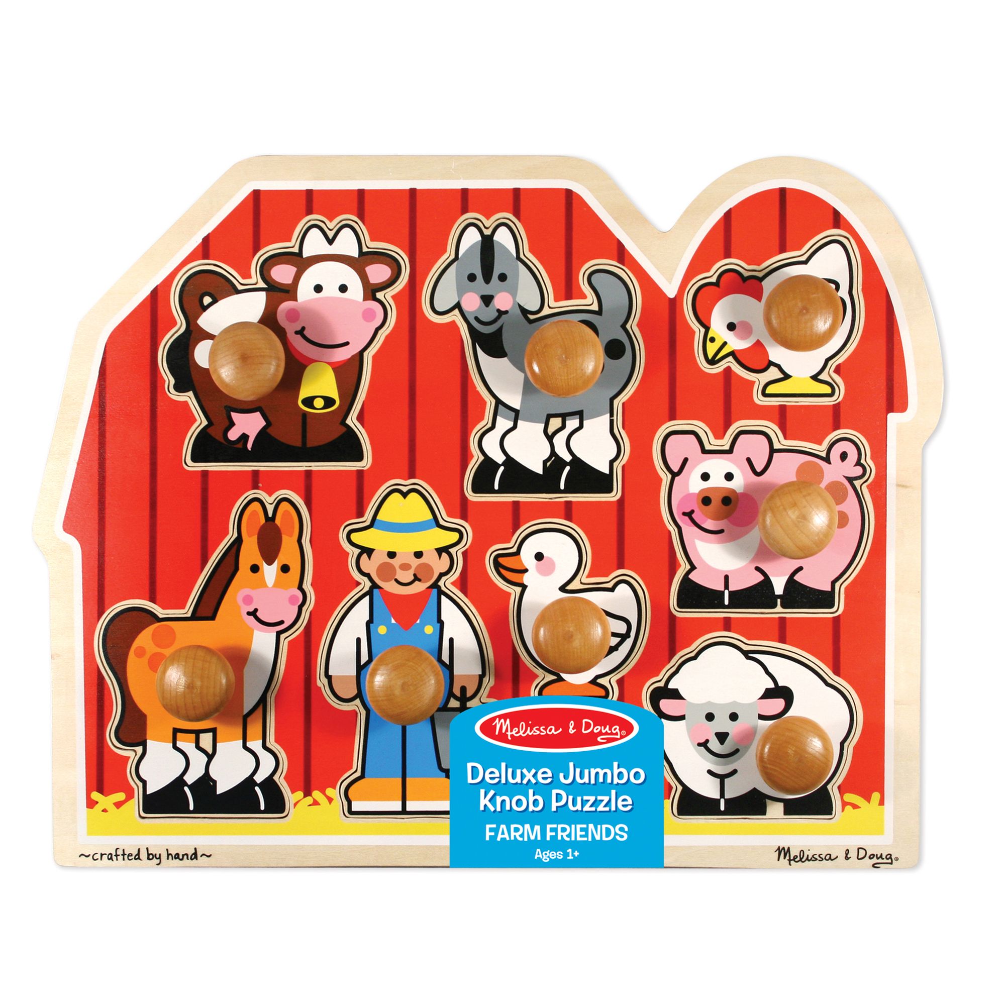 Melissa & Doug Jumbo Deluxe Animals Wooden Stamp Set