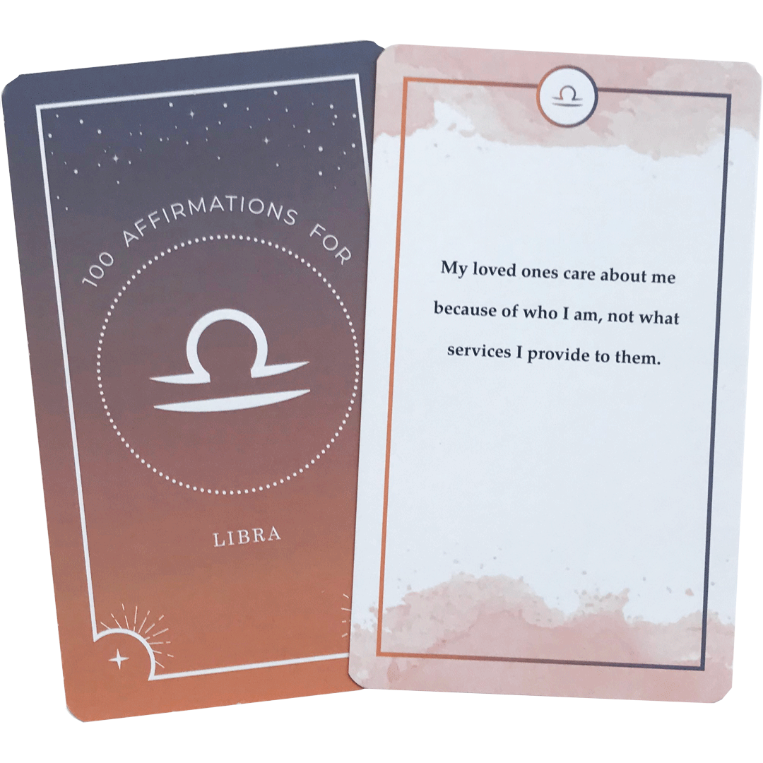 Libra Affirmation Card