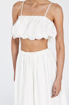 MONTY WHITE BUBBLE CROP TOP Nav Image 5