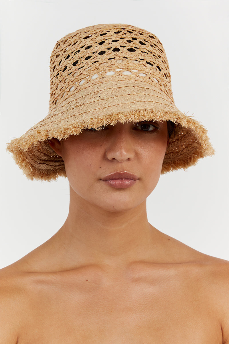 bucket straw hat