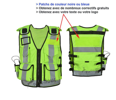 Gilet jaune fluo chien - Sécurité, haute Visibilité.