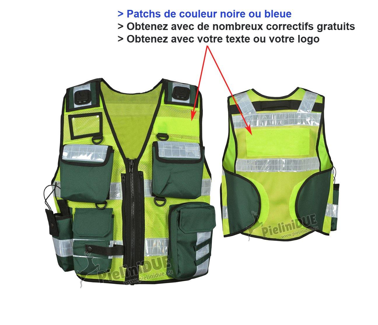 1203 security multi-poches maître-chien Gilet sécurité securite haute  visibilité gilet Pielini DUE, Pielini DUE