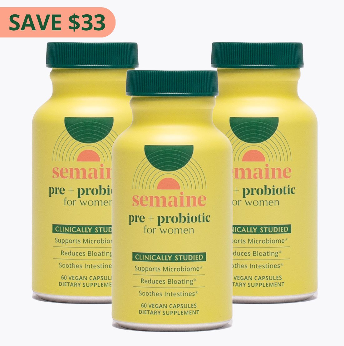 Buy 2 Get One Free Pre+Probiotic For Women - Semaine Health product image