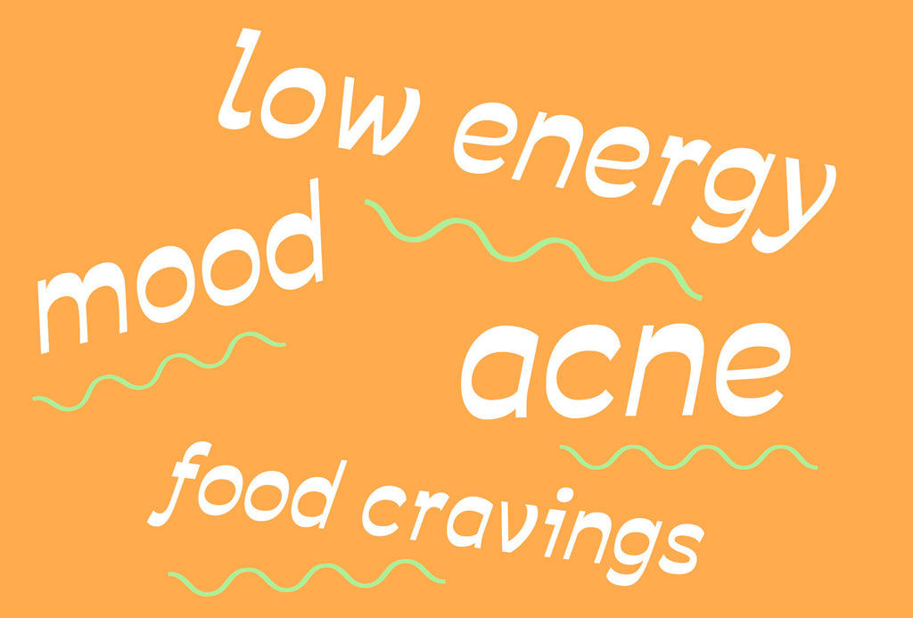 Mood, low energy, acne, food cravings