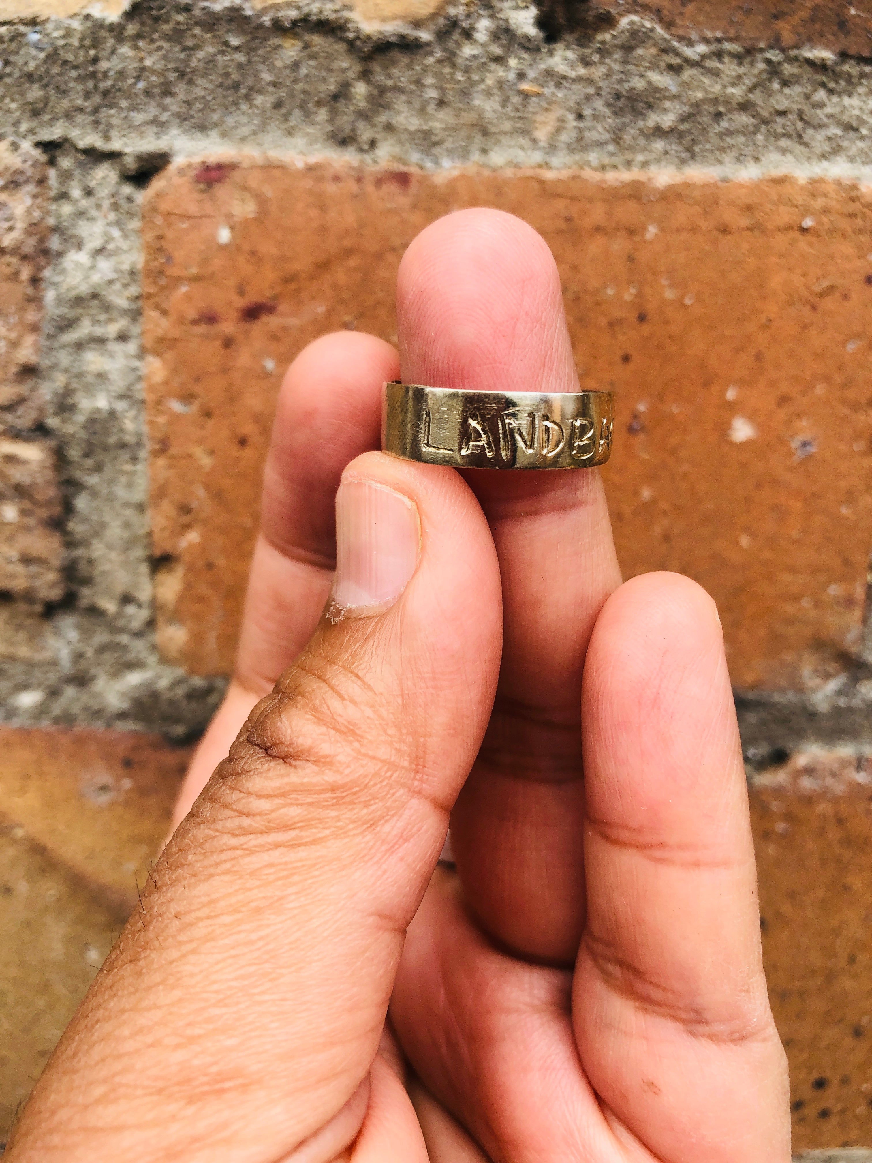 LANDBACK sterling silver ring by INKYCAT