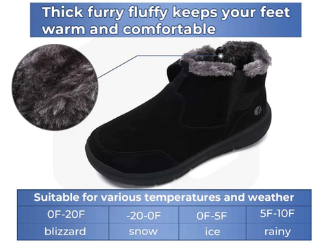 Gout patients benefit from fur-lined and silky inner winter shoes, offering warmth and soft contact to alleviate pressure and discomfort in colder climates.