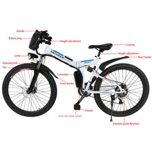 Load image into Gallery viewer, ANCHEER 26 Inch Wheel Folding Electric Mountain Bike by Gym Equipment At Home version