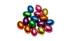 foil-wrapped chocolate easter eggs