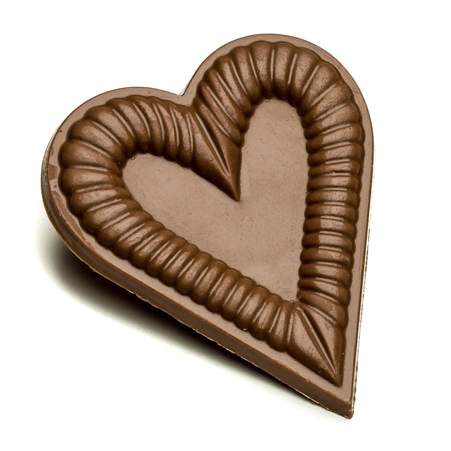 Milk Chocolate Cupid Flying Holding Heart