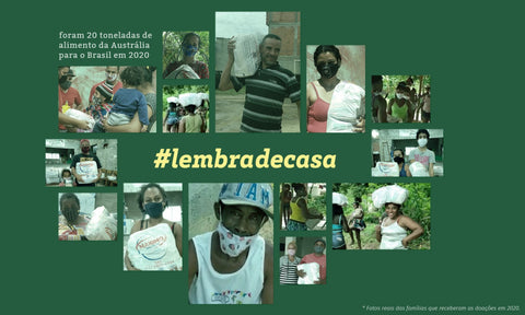 #lembradecasa imagem da entrega das cestas básicas