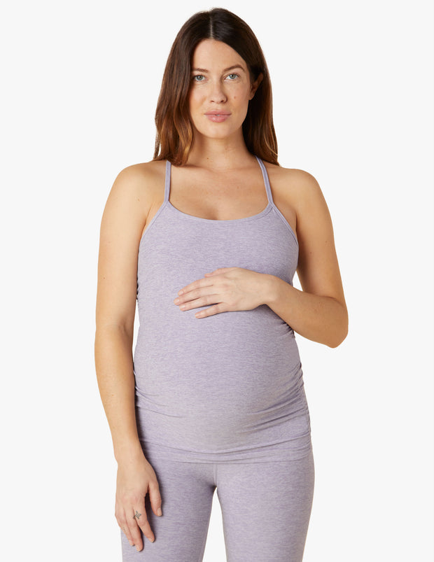 Spacedye Keep Your Cool Maternity Slim Racerback Tank | Beyond Yoga