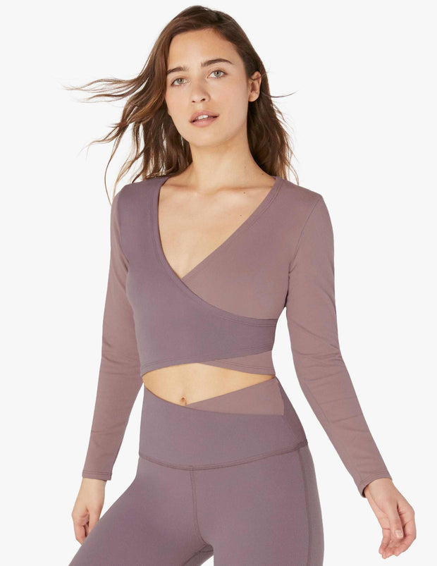 beyond yoga wrap top